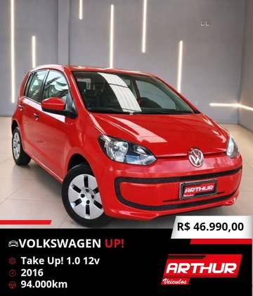 VOLKSWAGEN UP 1.0 MPI HIGH UP 12V FLEX 4P MANUAL VOLKSWAGEN UP 1.0 MPI HIGH UP 12V FLEX 4P MANUAL
